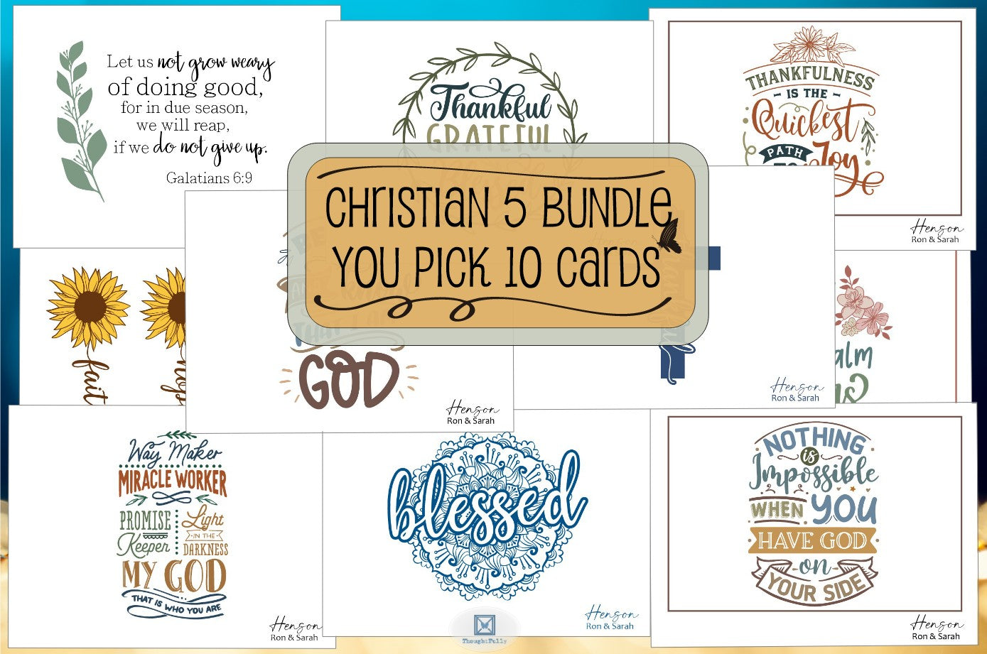 Christian 5 Bundle - Pick 10 Cards (#230122BD)