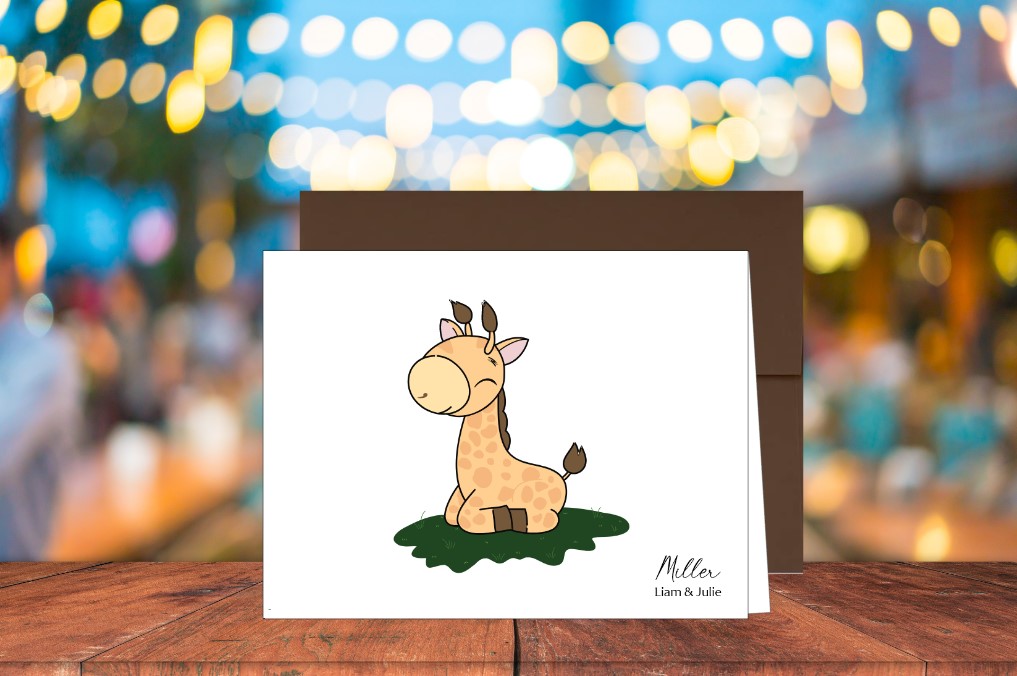 Baby Giraffe Card (#240101AS)
