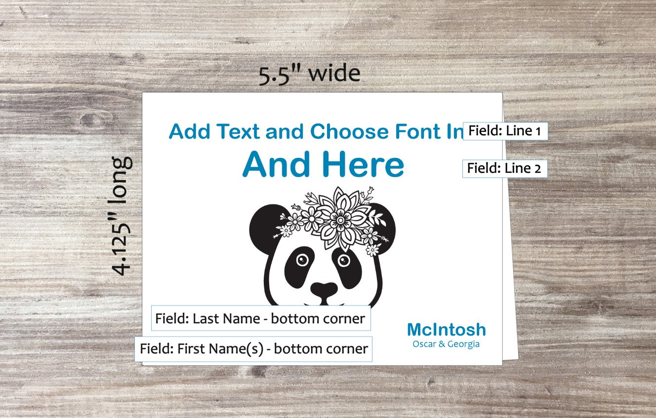 Create Your Own Panda Card (#240103AS)