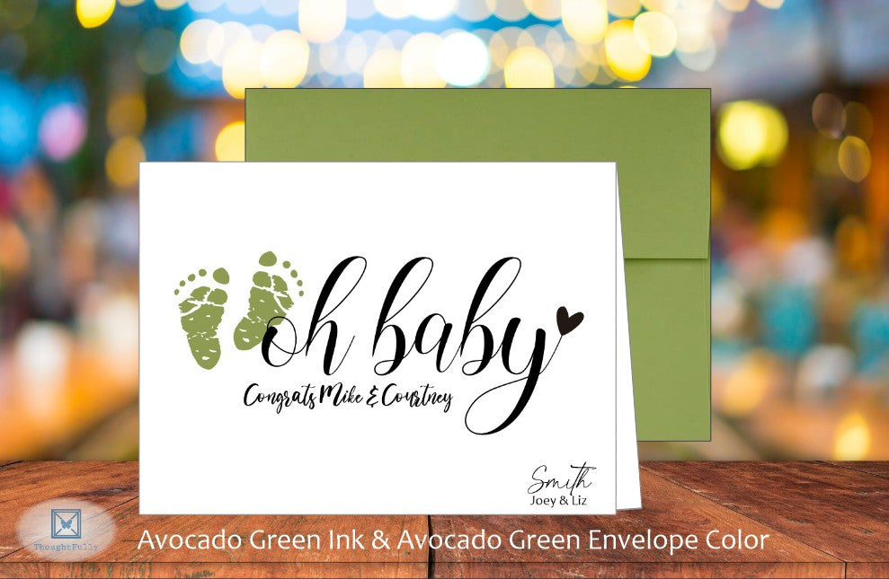 Oh Baby Card w/Parents Names (#240111AS)