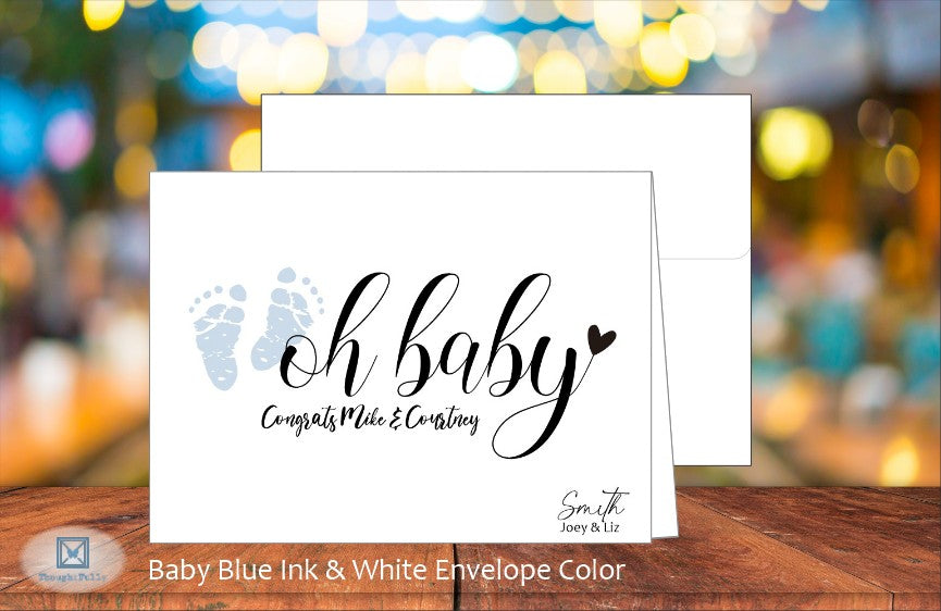 Oh Baby Card w/Parents Names (#240111AS)