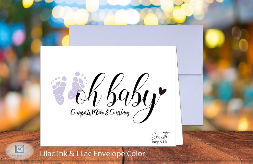 Oh Baby Card w/Parents Names (#240111AS)