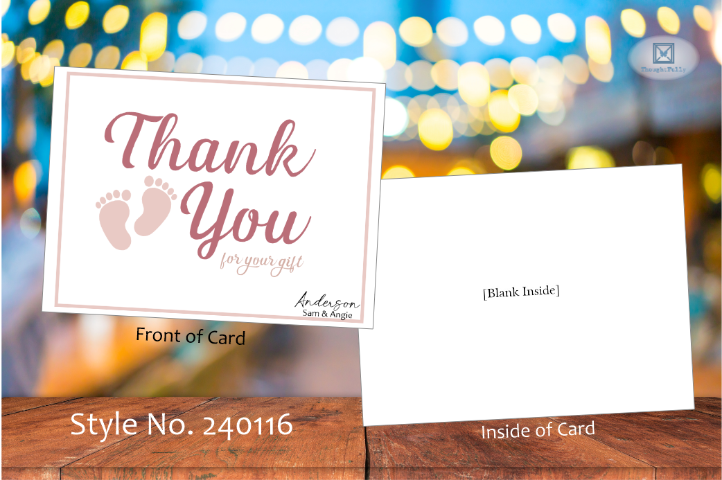 Thank You for your Gift - Baby Girl Card (#240116AS)