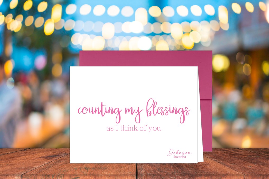 Counting My Blessings Card (#290100AS)