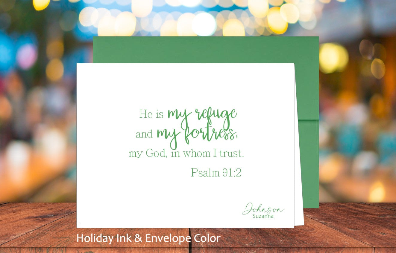 He Is My Refuge Card Ps. 91:2 (#290101AS)