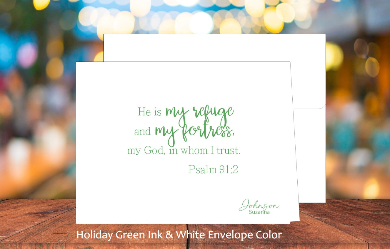 He Is My Refuge Card Ps. 91:2 (#290101AS)