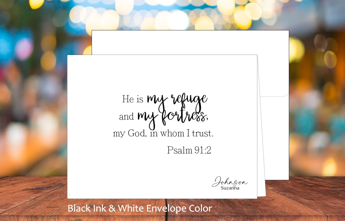 He Is My Refuge Card Ps. 91:2 (#290101AS)