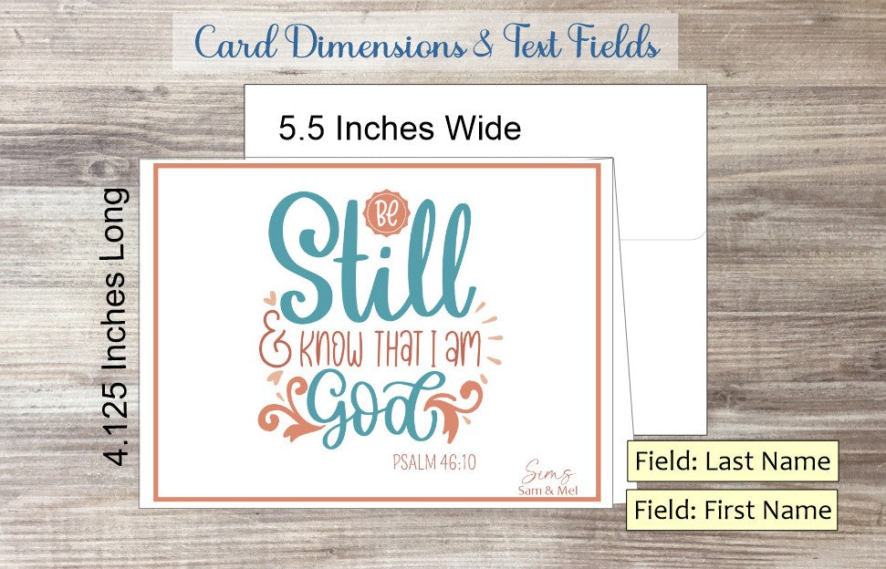 Be Still Card - Ps. 46:10 (#290108AM1)