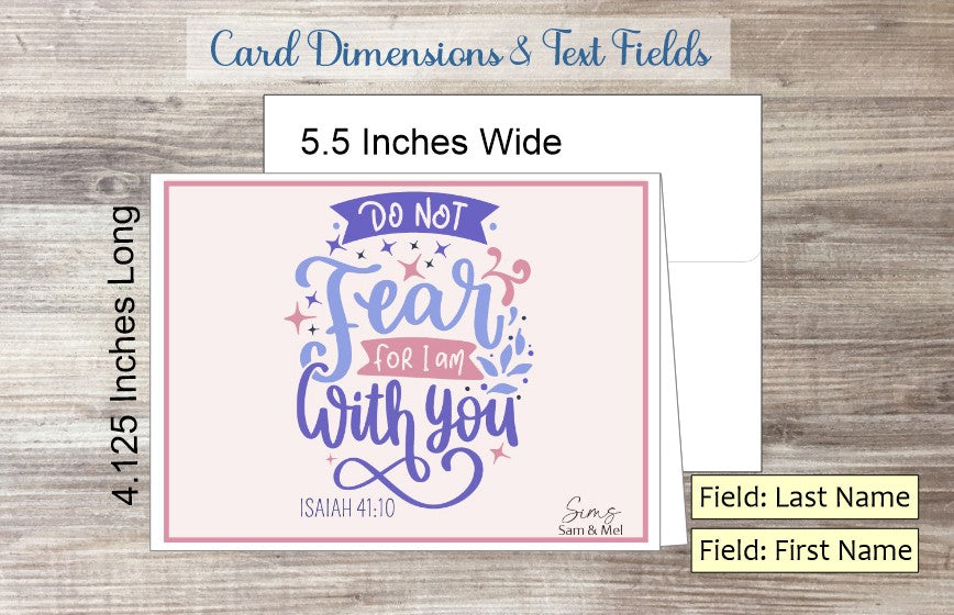 Do Not Fear Card - Is. 41:10 (#290109AM1)