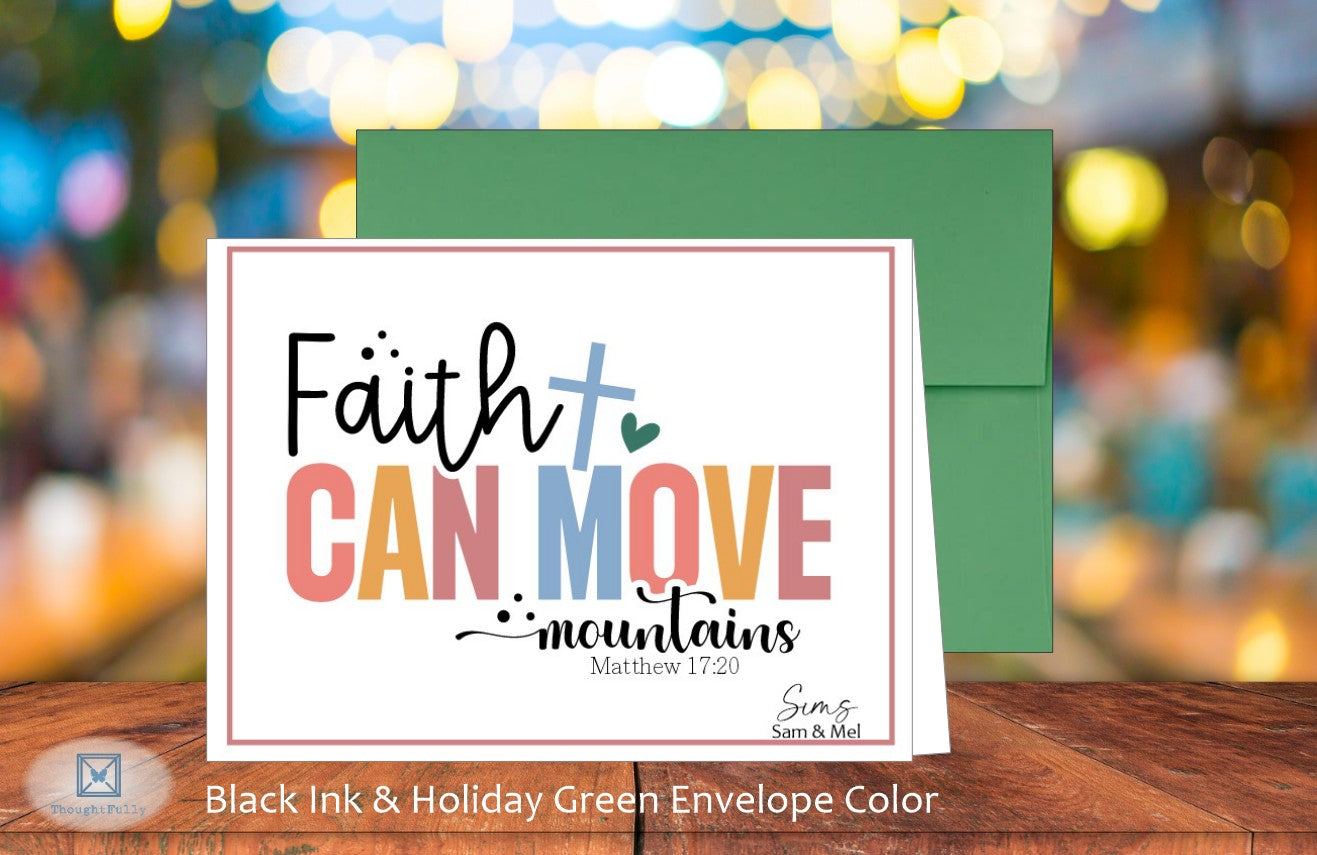 Faith Can Move Mountains Card - Matt. 17:20 (#290113AS)