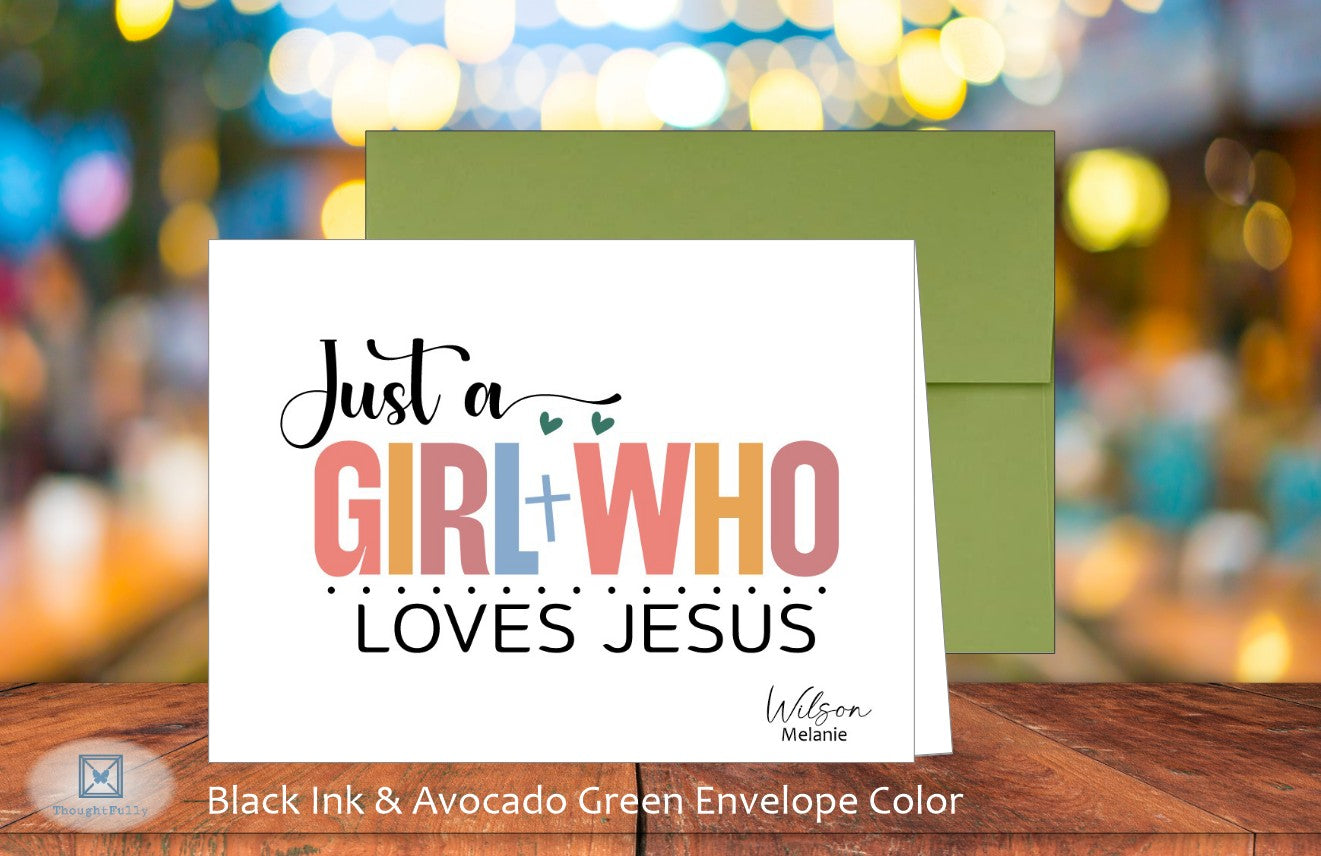 Just a Girl Who Loves Jesus Card (#290114AS)