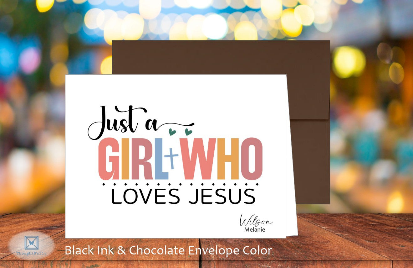 Just a Girl Who Loves Jesus Card (#290114AS)