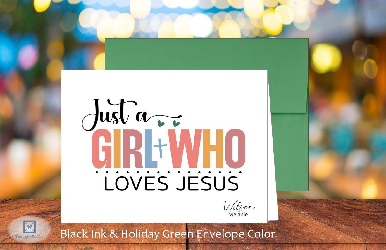 Just a Girl Who Loves Jesus Card (#290114AS)