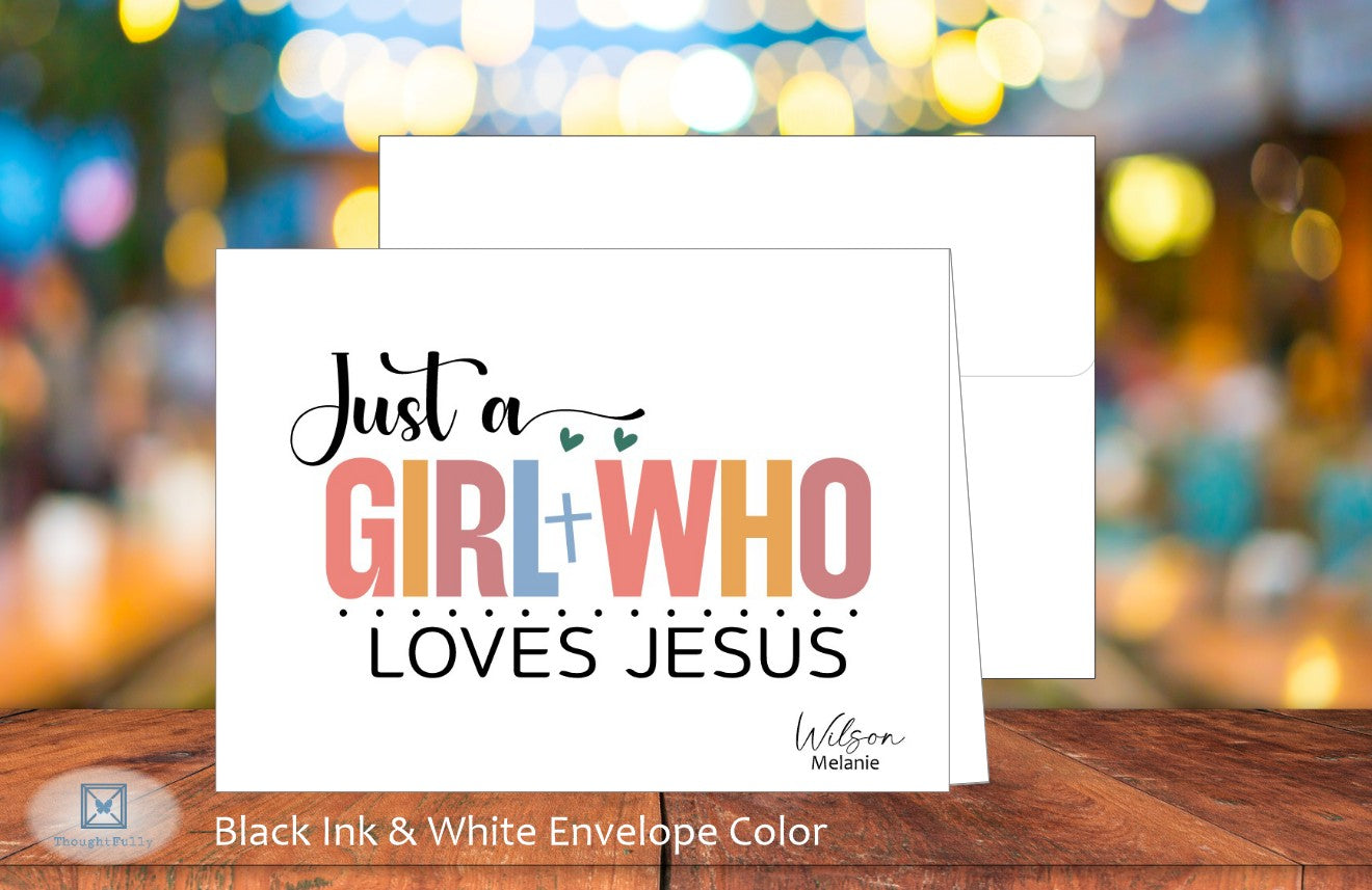 Just a Girl Who Loves Jesus Card (#290114AS)