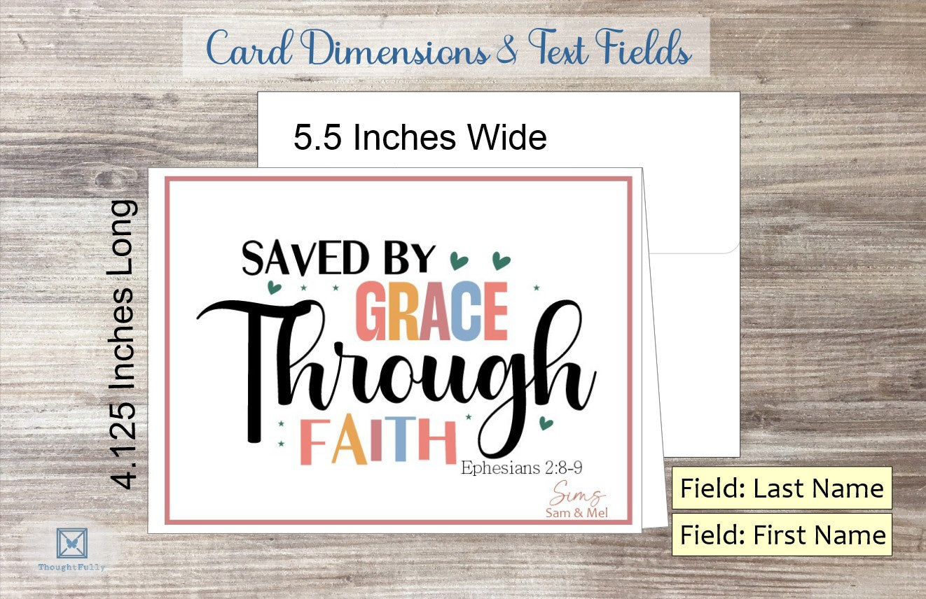 Saved by Grace Card - Eph. 2:8-9 (#290115AS)