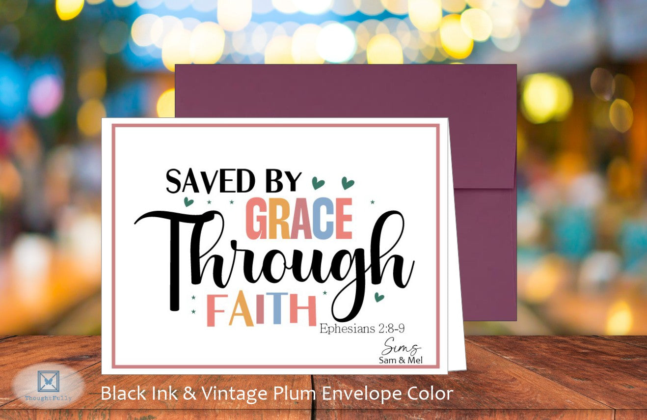 Saved by Grace Card - Eph. 2:8-9 (#290115AS)