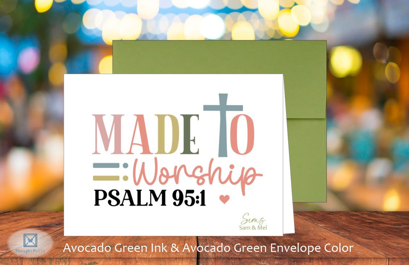 Made to Worship Card - Ps. 95:1 (#290119AS)