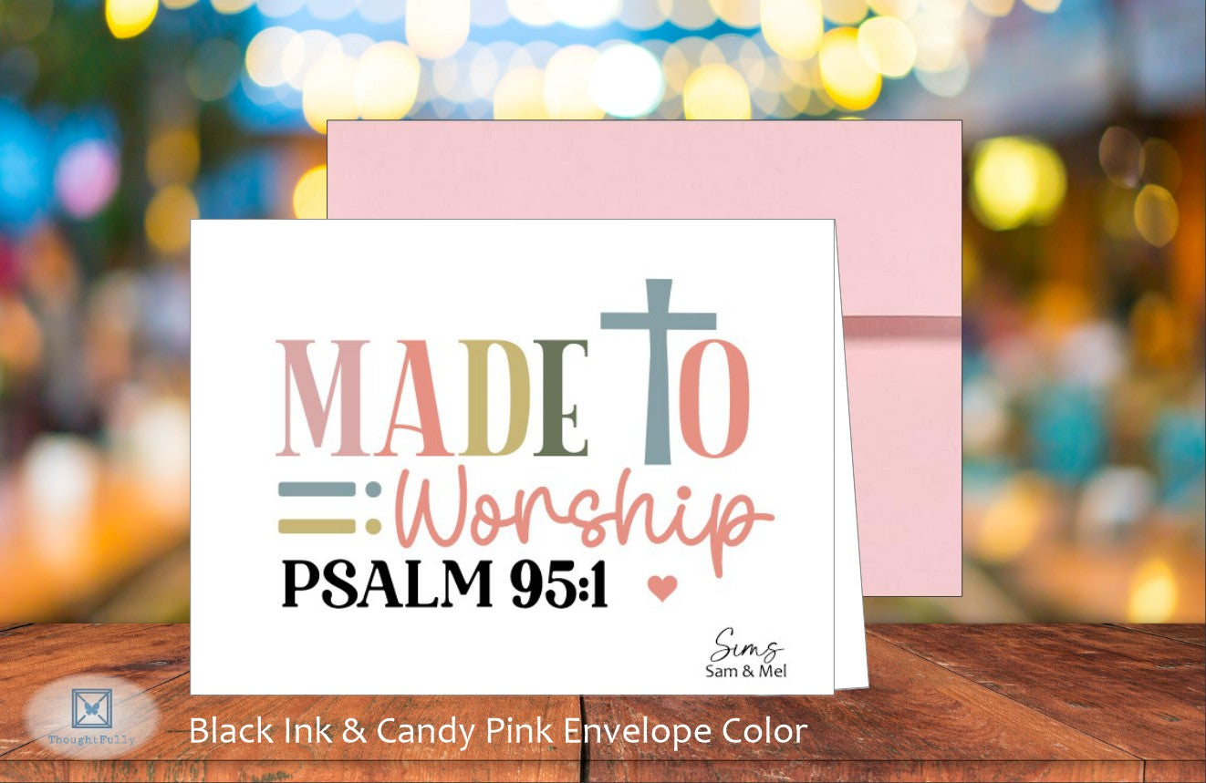 Made to Worship Card - Ps. 95:1 (#290119AS)
