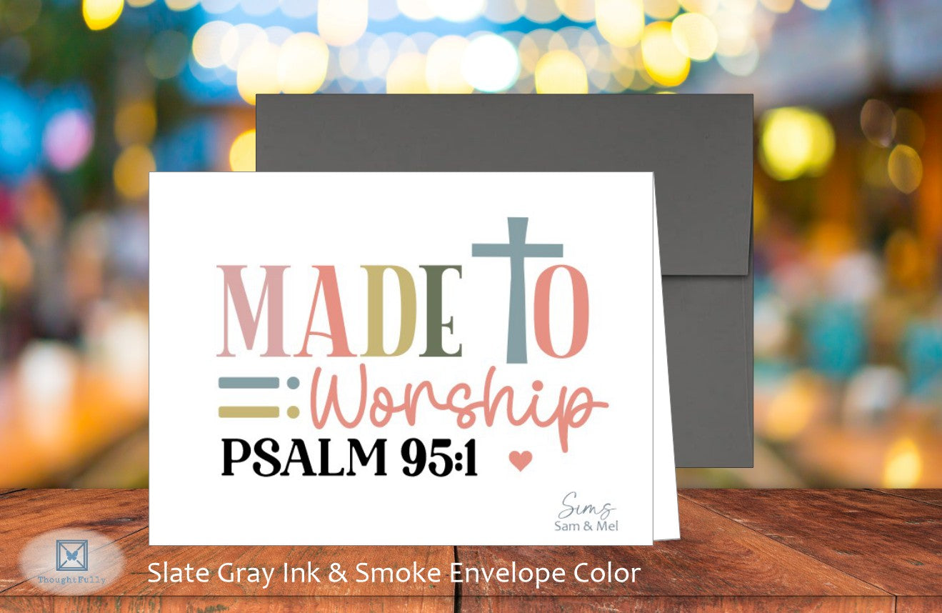 Made to Worship Card - Ps. 95:1 (#290119AS)