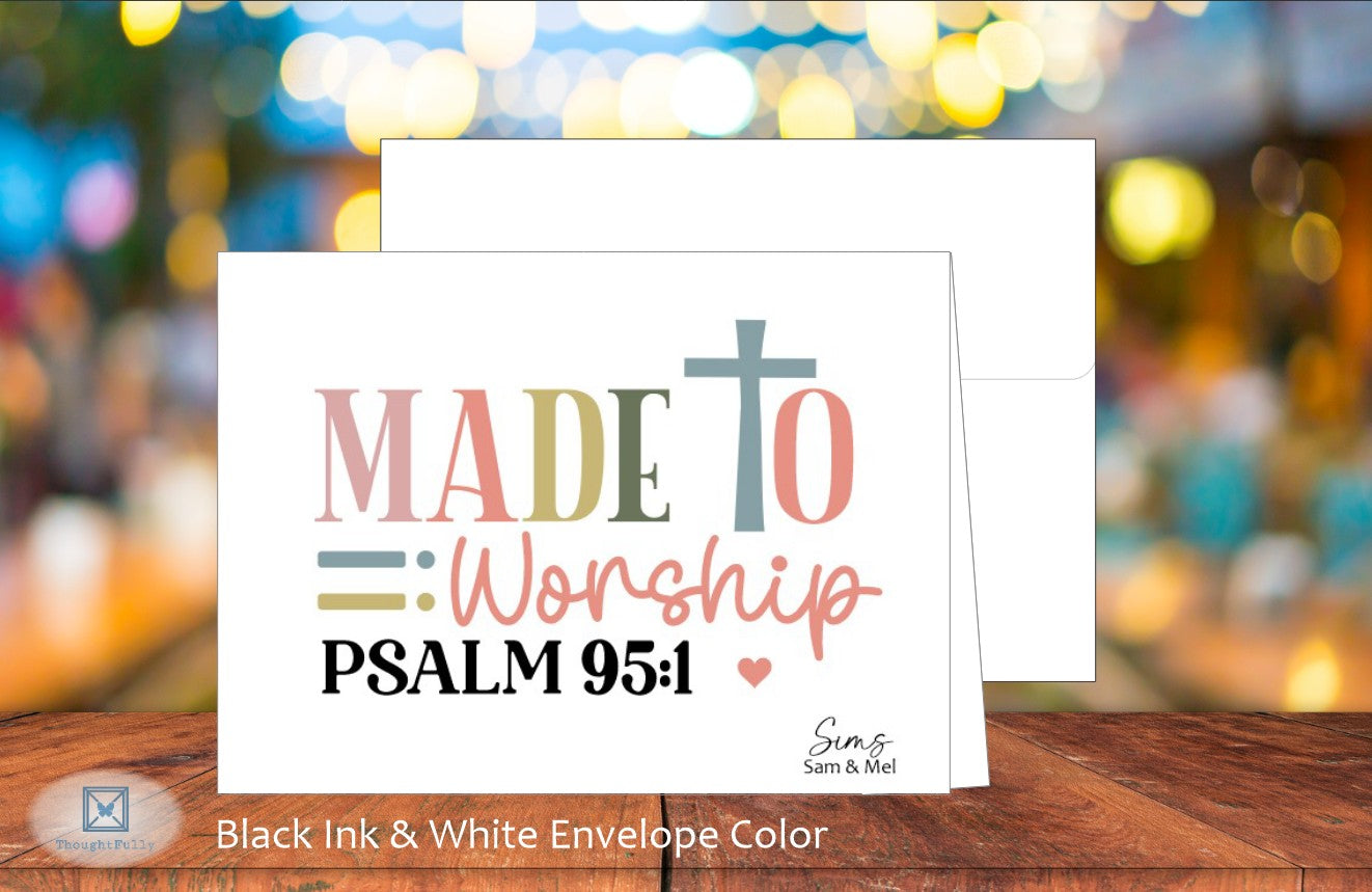 Made to Worship Card - Ps. 95:1 (#290119AS)