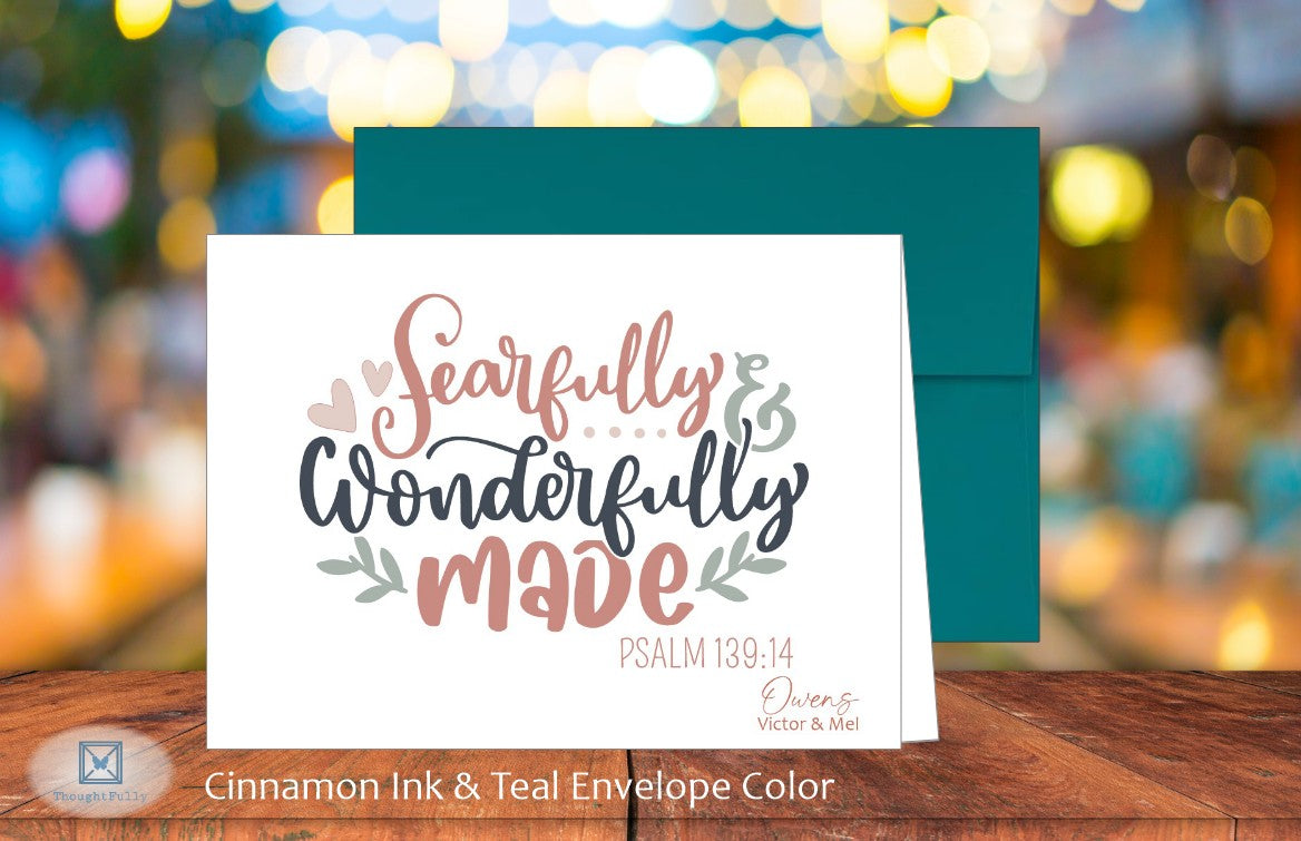 Fearfully & Wonderfully Made Card - Ps. 139:14 (#290142AS)
