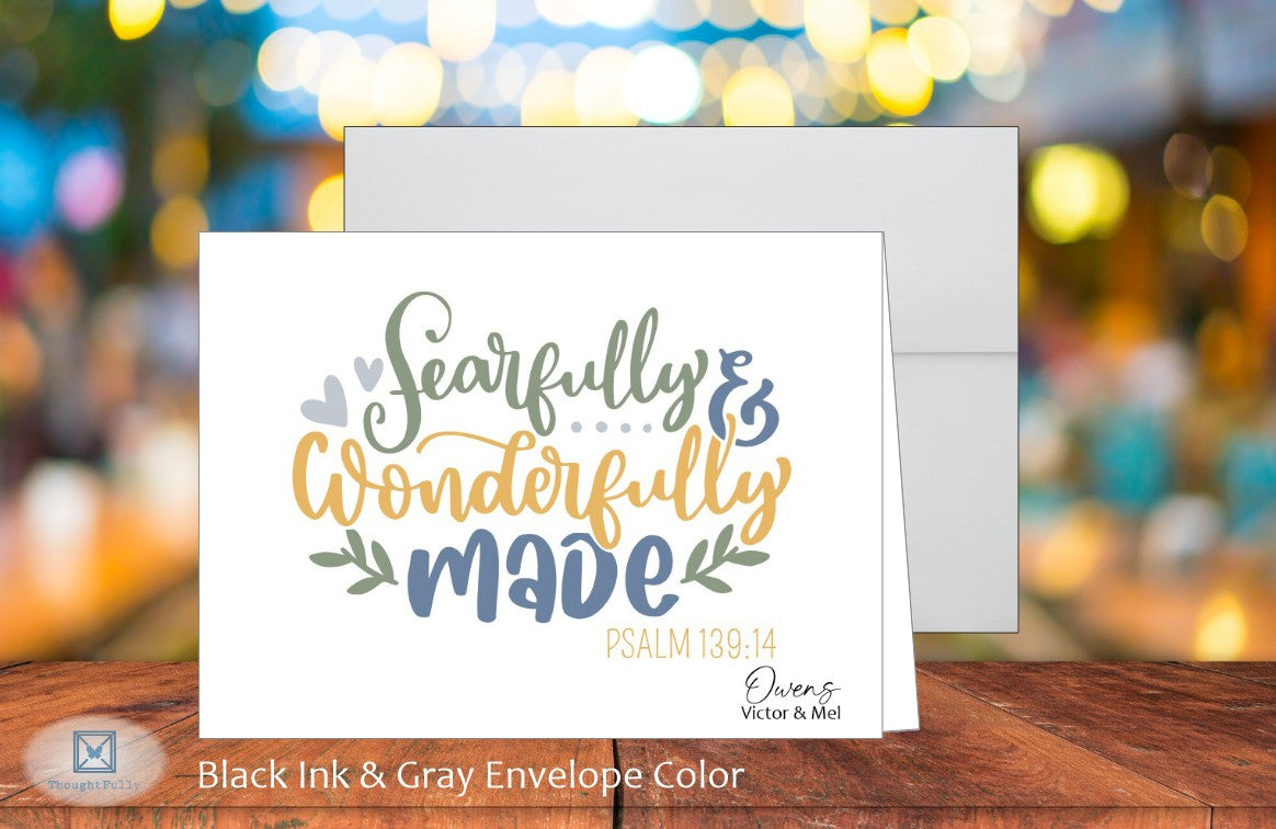 Fearfully & Wonderfully Made Card - Ps. 139:14 (#290143AS)