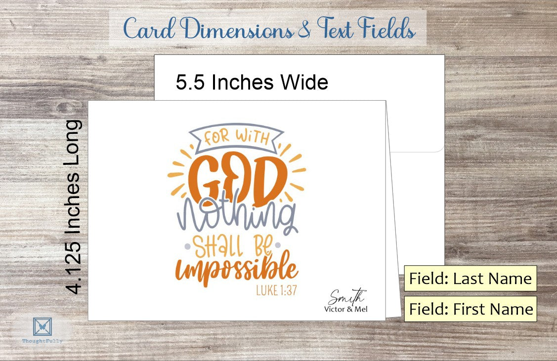 With God Card - Luke 1:37 (#290146AS)