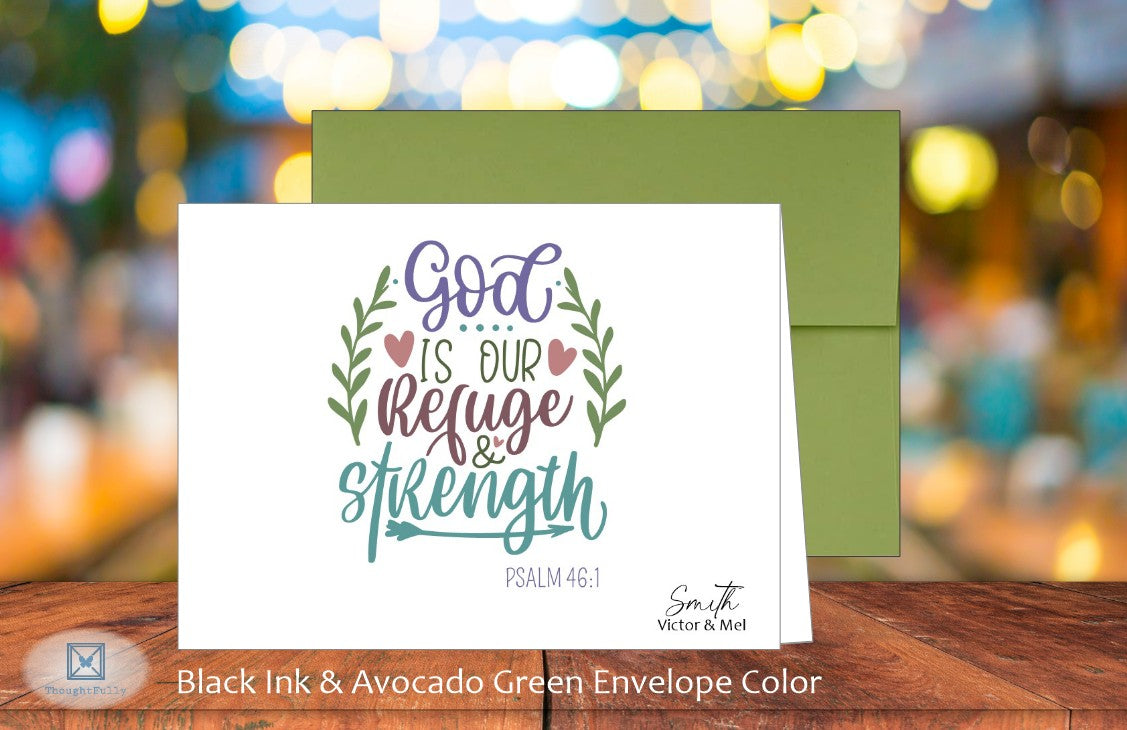 God Is Our Refuge Card - Psalm 46:1 (#290147AS)