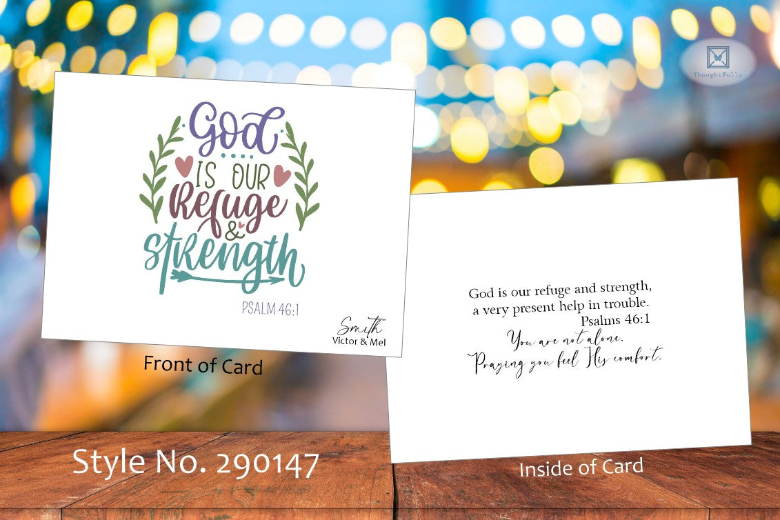 God Is Our Refuge Card - Psalm 46:1 (#290147AS)