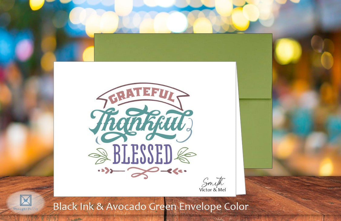 Grateful Thankful & Blessed Card (#290149AS)