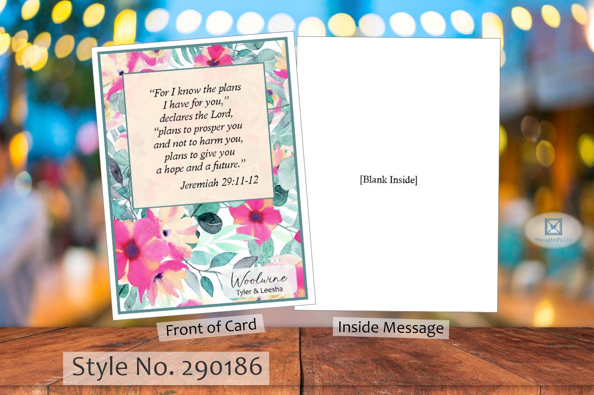 For I Know The Plans Card - Jer. 29:11-12 (#290186AV)