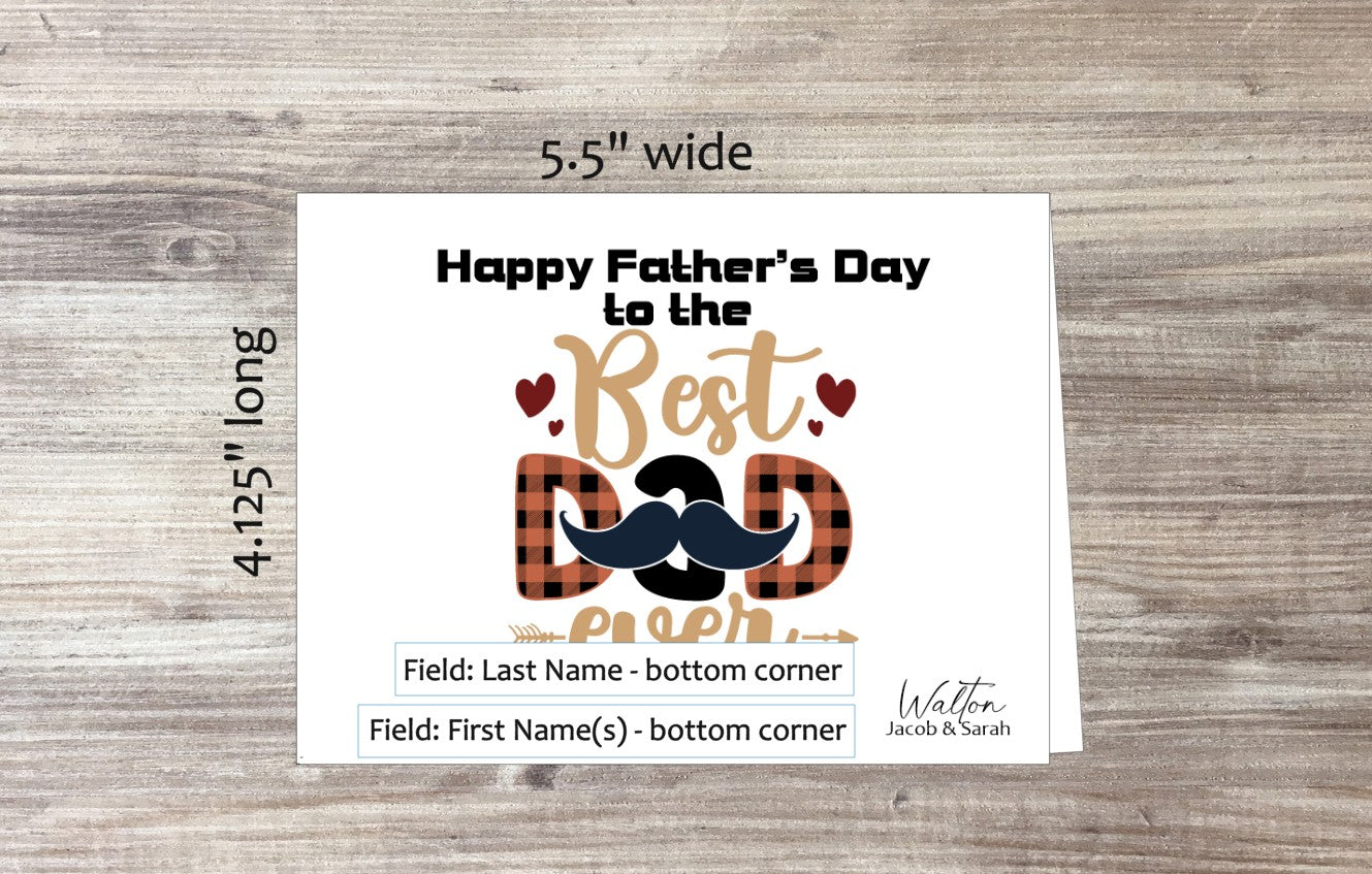 Best Dad Ever Card (#310101AS)