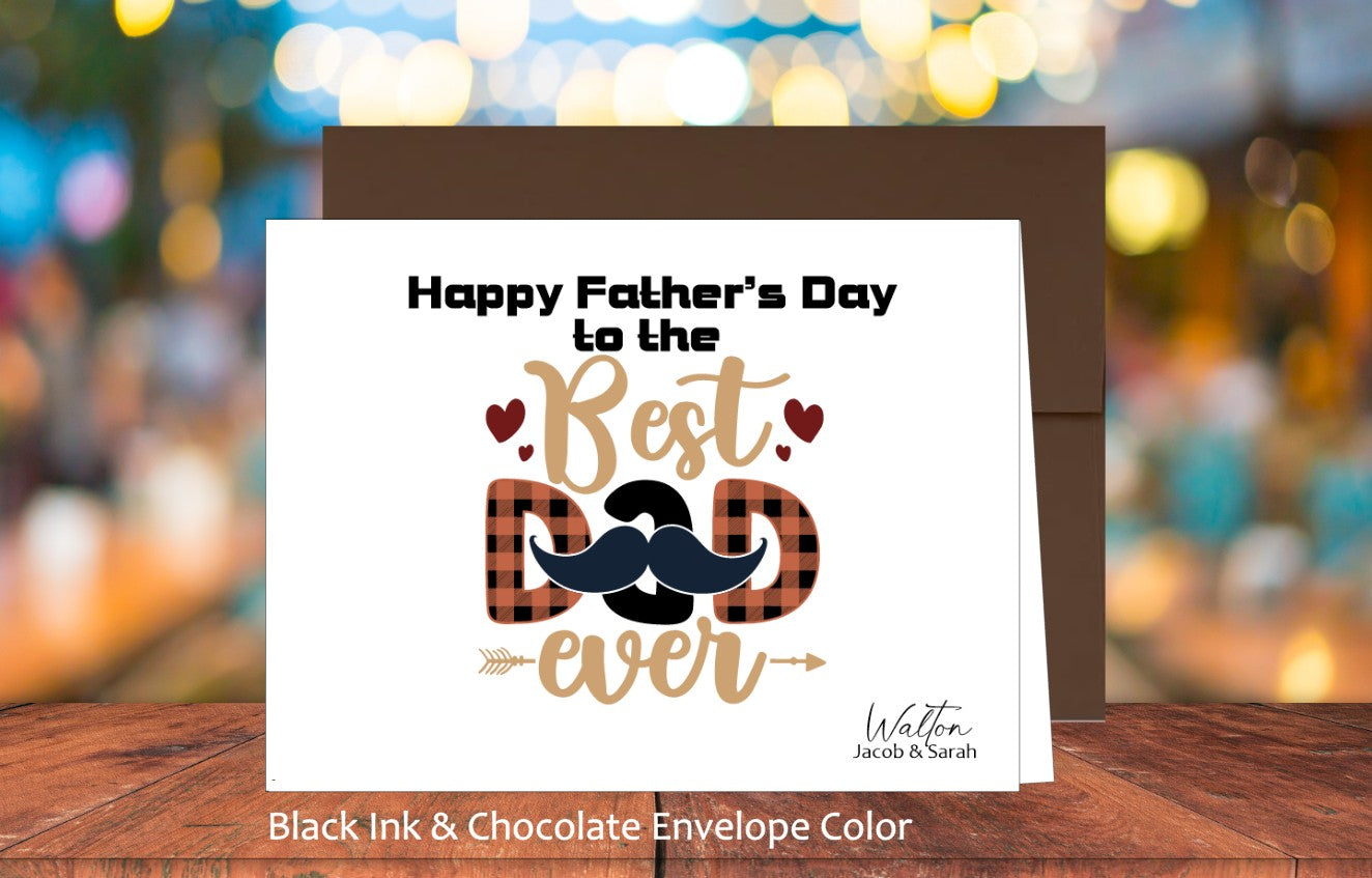 Best Dad Ever Card (#310101AS)