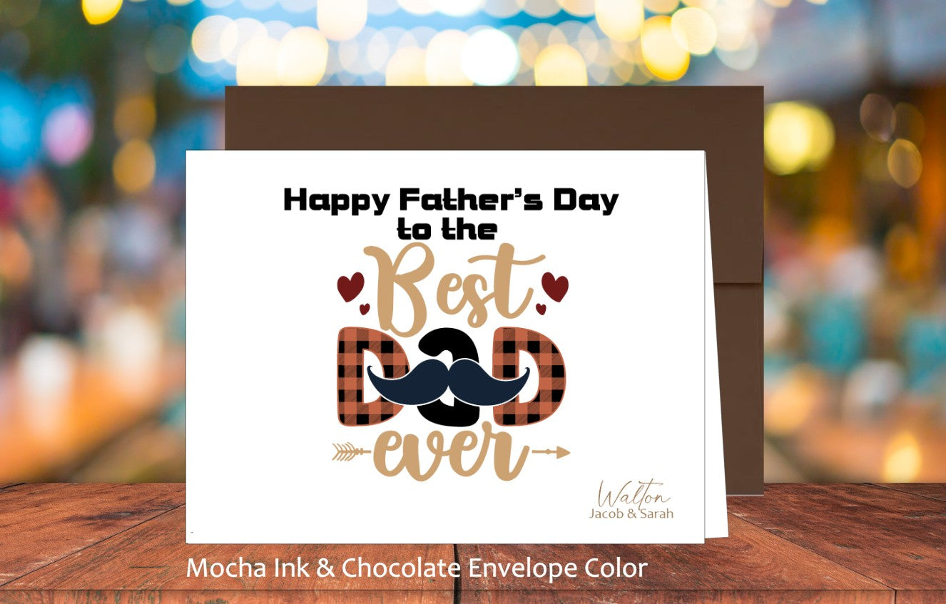 Best Dad Ever Card (#310101AS)