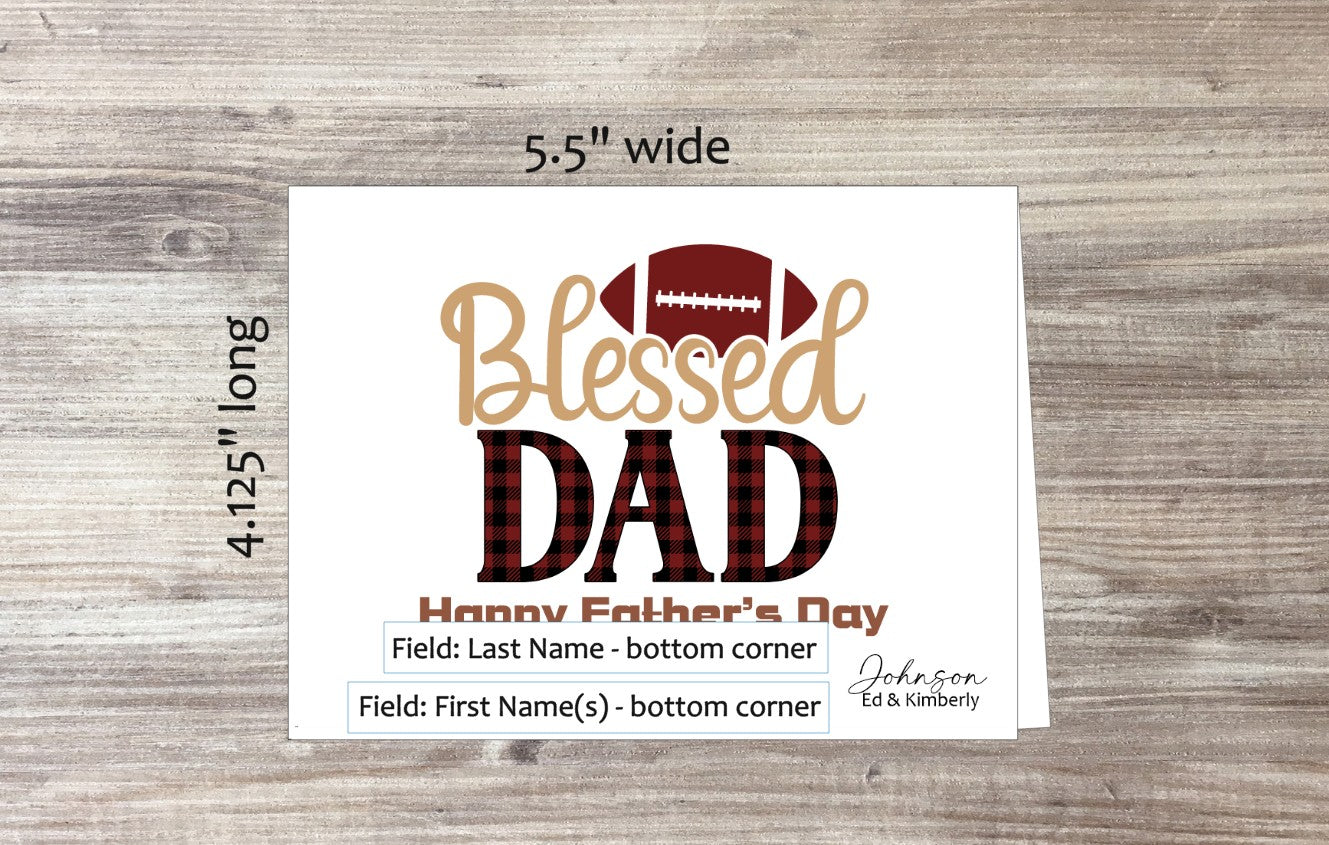 Blessed Dad Card (#310103AS)