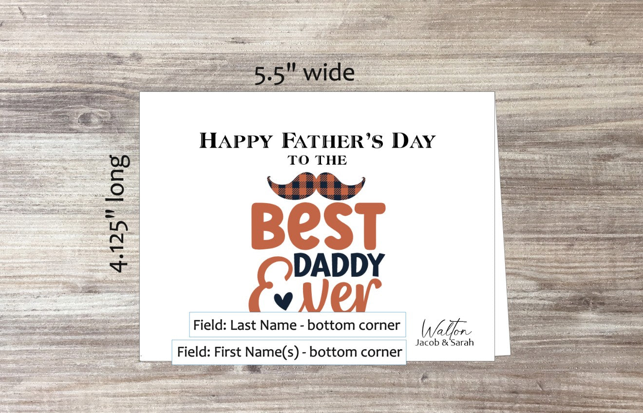 Best Dad Ever Card (#310106AS)