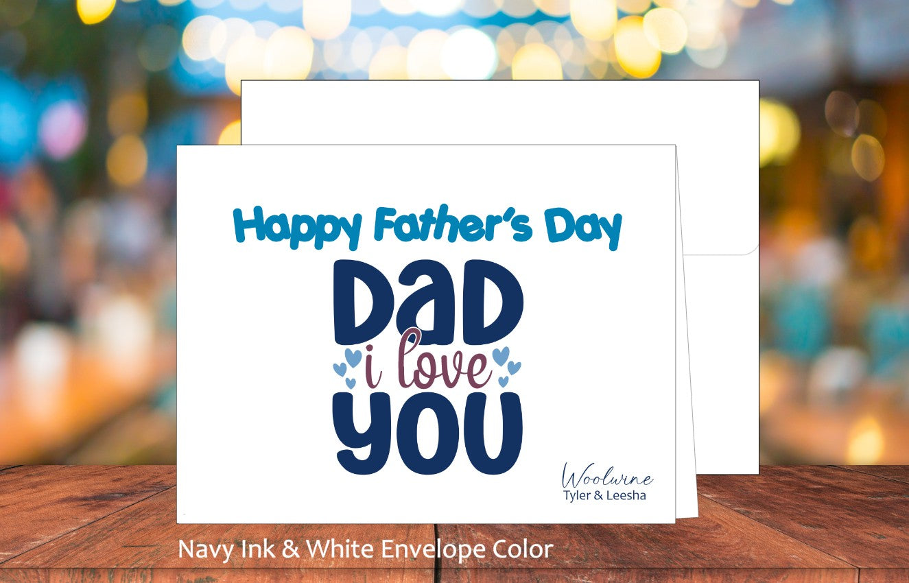 Dad I Love You Card (#310107AS)