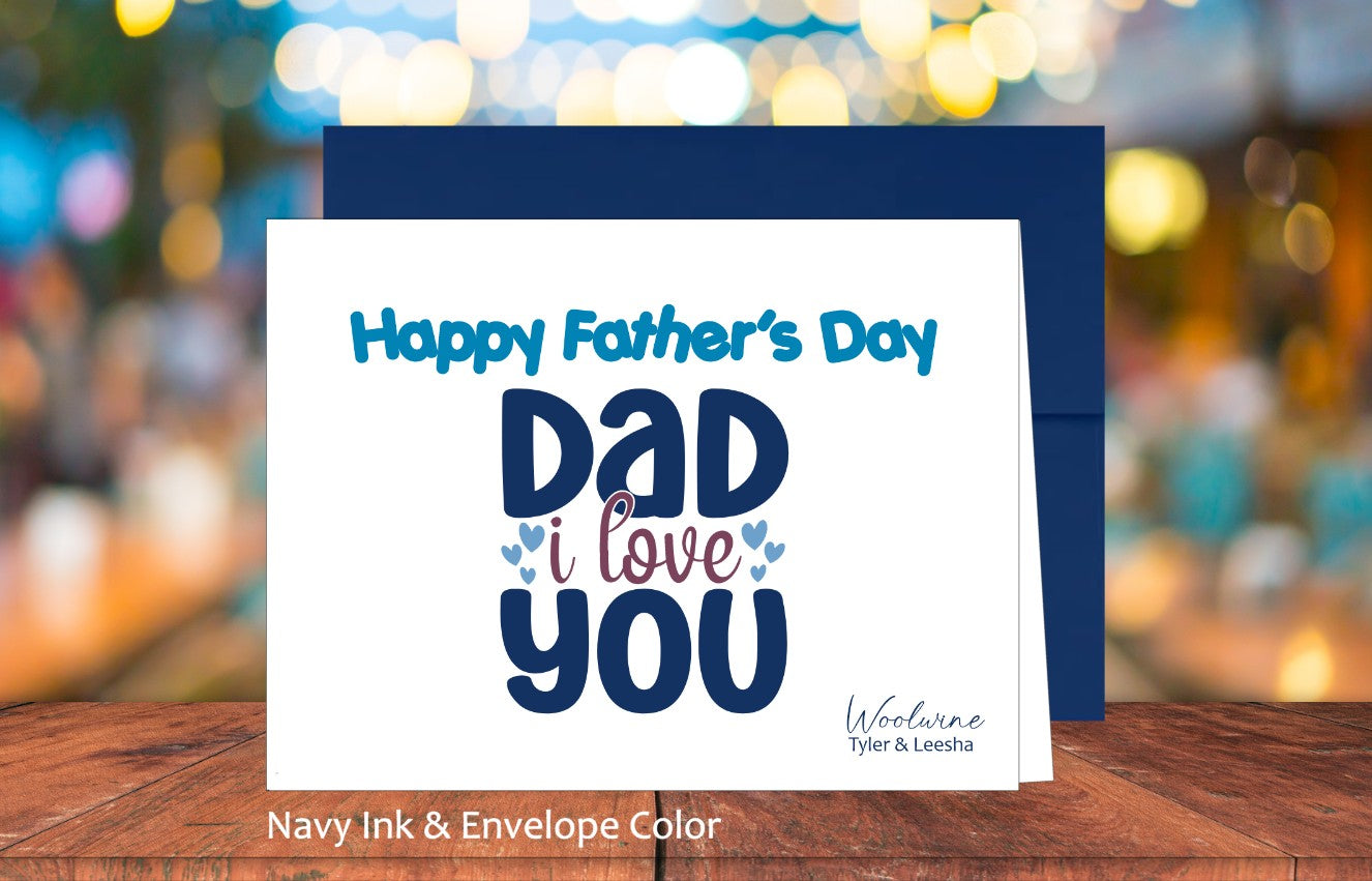 Dad I Love You Card (#310107AS)
