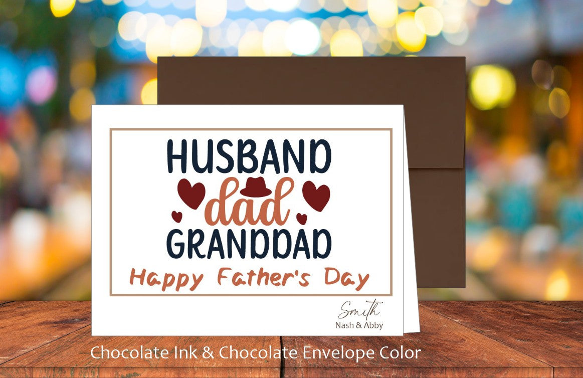 Husband, Dad, Granddad Card (#310110AS)