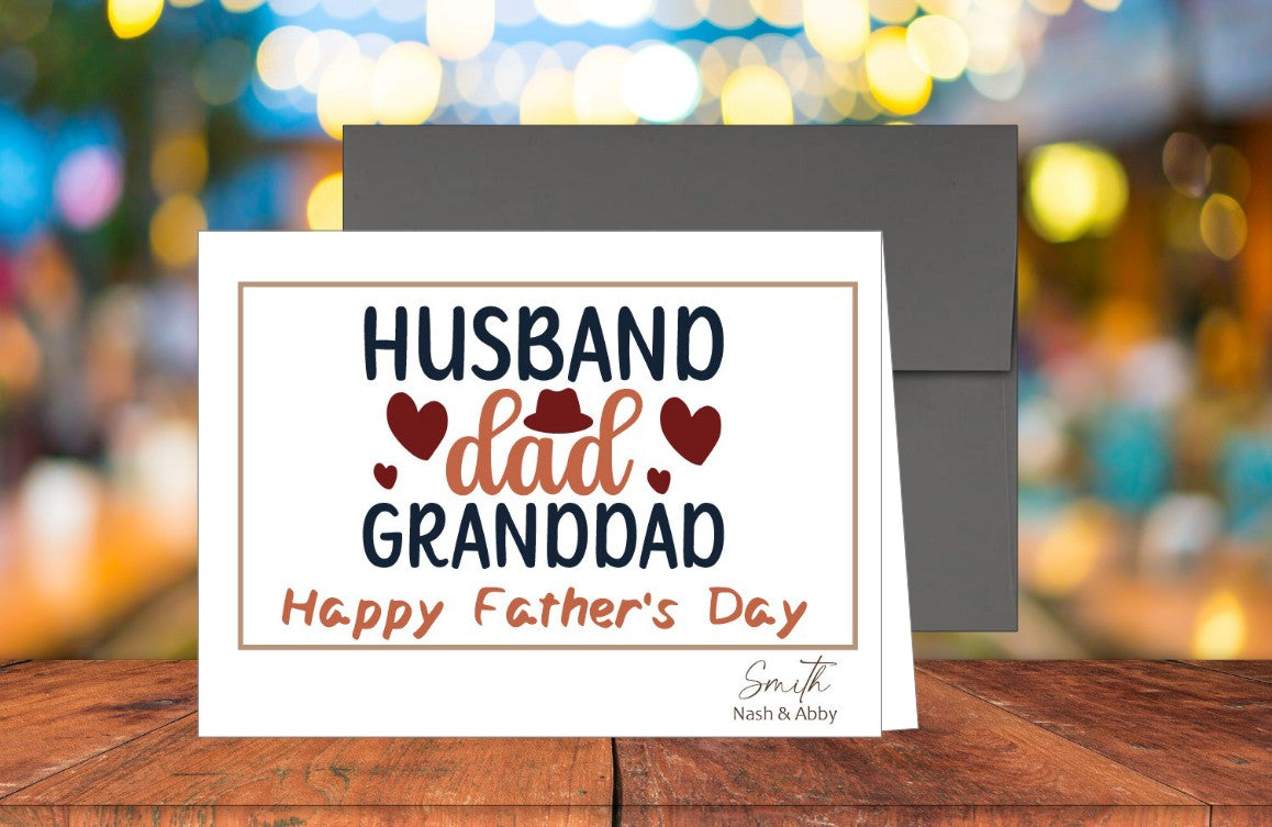 Husband, Dad, Granddad Card (#310110AS)