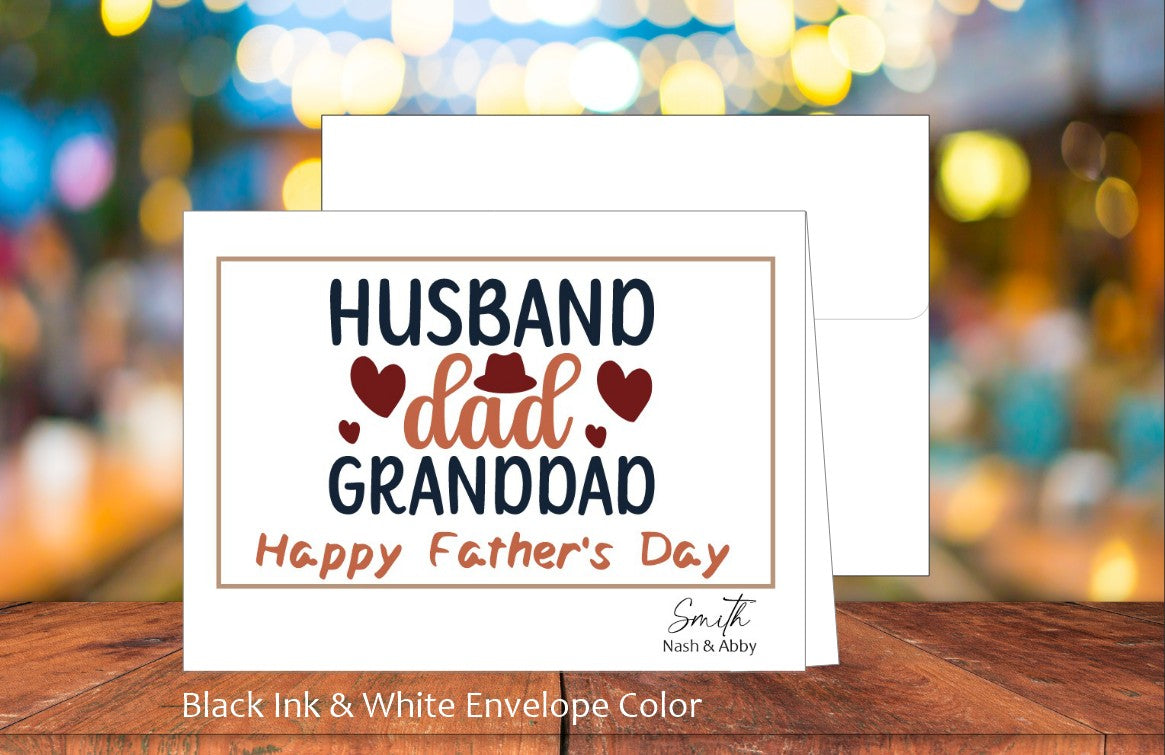 Husband, Dad, Granddad Card (#310110AS)