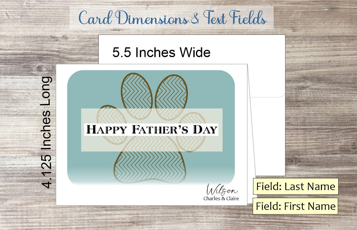 Happy Dog Father's Day Card (#310121AS)
