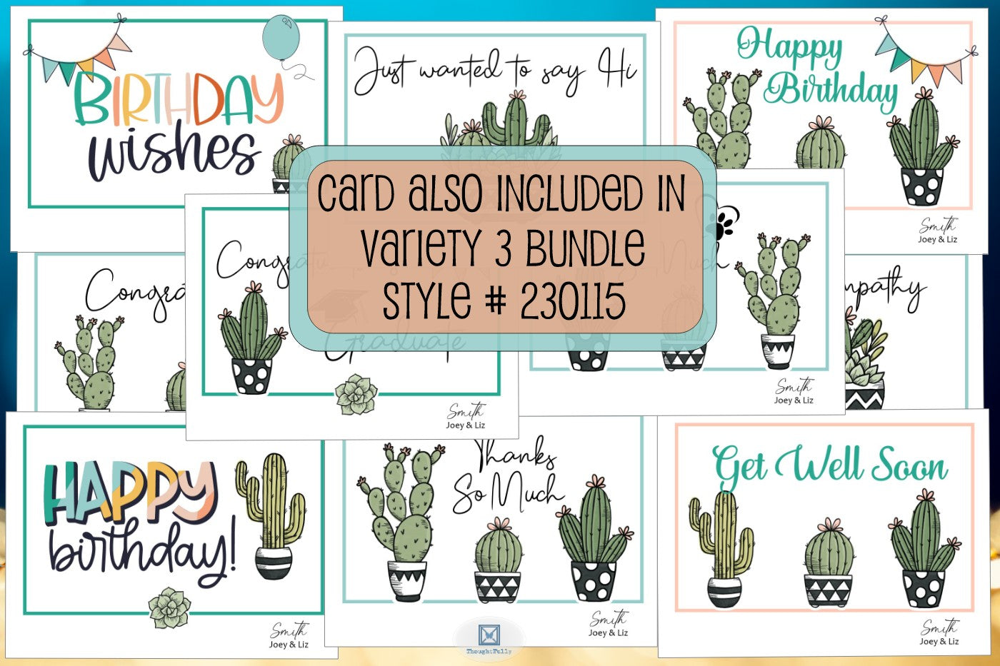 Variety #5 Bundle of 4 Cards (#230118BD)