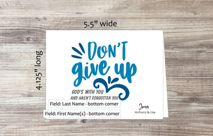 Don't Give Up Card (#110104AS)