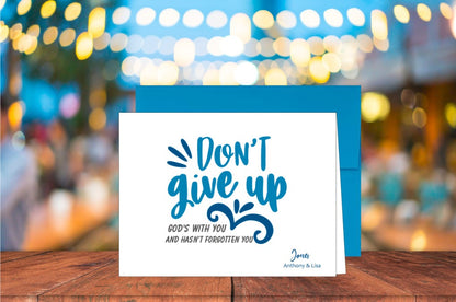 Don't Give Up Card (#110104AS)