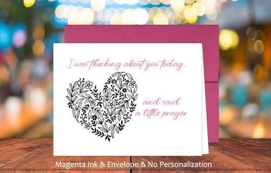 Single Thinking About You Card with Sticker (#110107AM2)