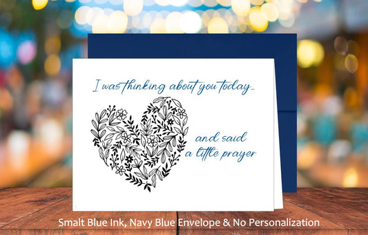 Single Thinking About You Card with Sticker (#110107AM1)