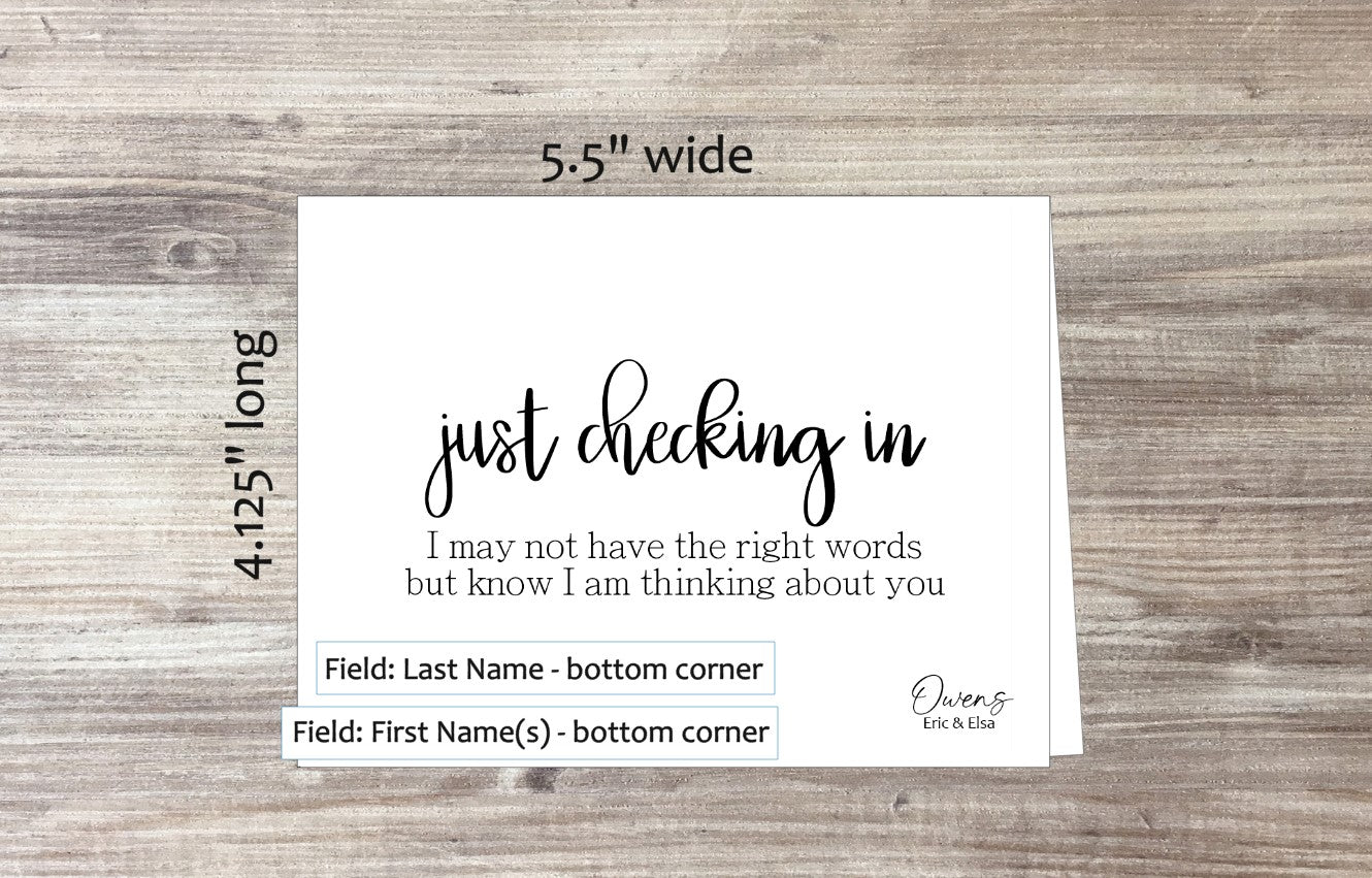Just Checking In Card (#110115AS)