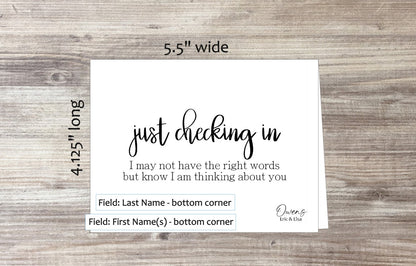 Just Checking In Card (#110115AS)