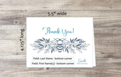 Thank You Bee Border Cards (#120103AS)
